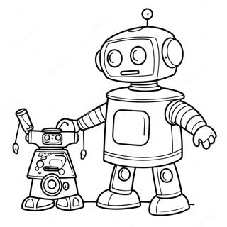 Pj Robot Coloring Page 59823-47996