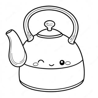 Cute Tea Kettle Coloring Page 59844-48025