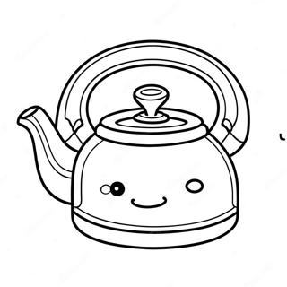 Cute Tea Kettle Coloring Page 59844-48026