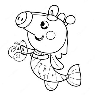 Peppa Pig Mermaid Coloring Page 59873-48036