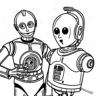 C3po With R2 D2 Coloring Page 59894-48055