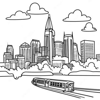 Nashville Skyline Coloring Page 59903-48057