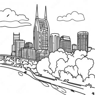 Nashville Skyline Coloring Page 59903-48058