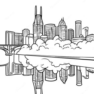 Nashville Skyline Coloring Page 59903-48059