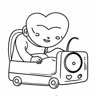 Nicu Baby With Heart Monitor Coloring Page 59913-48068