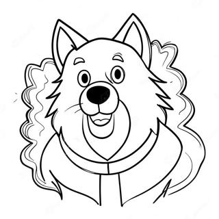 Big Bad Wolf Coloring Page 59923-48077