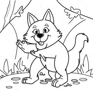 Big Bad Wolf Coloring Page 59923-48079