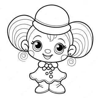 Adorable Precious Moments Clown Coloring Page 59944-48093