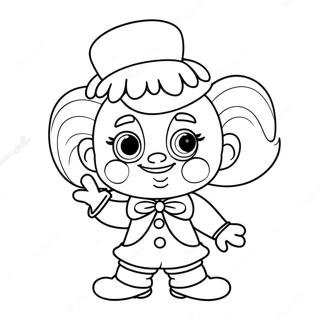 Adorable Precious Moments Clown Coloring Page 59944-48096