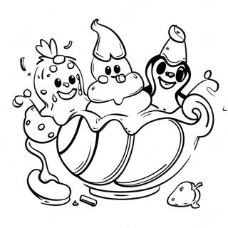 Banana Splits Coloring Page 59963-48114