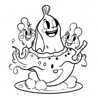 Banana Splits Coloring Page 59963-48115