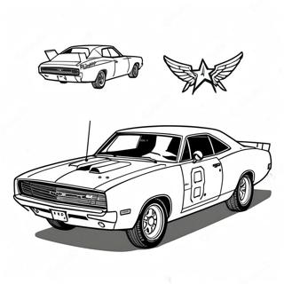 General Lee Car Coloring Page 59973-48110