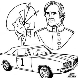 General Lee Car Coloring Page 59973-48111