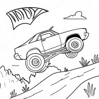 General Lee Jumping Over A Hill Coloring Page 59974-48118