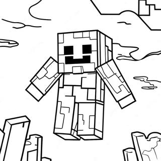 Minecraft Ghast Coloring Pages