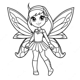 Stella From Winx Club In Magical Outfit Coloring Page 60024-48157