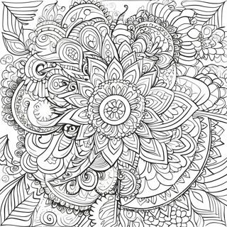 Intricate Crayola Mandala Coloring Page 60034-48162