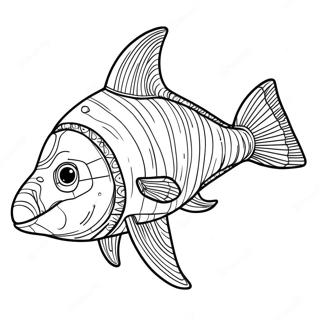 Helicoprion Coloring Pages