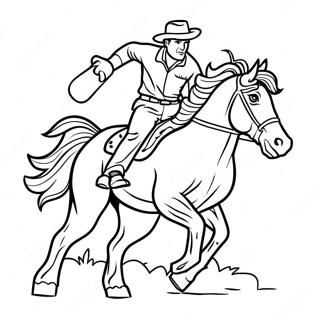 Bucking Horse Coloring Page 60063-48194