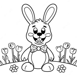 Spring Bonnie Coloring Page 6006-4901