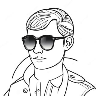 Cool Lol Boy With Sunglasses Coloring Page 60094-48222