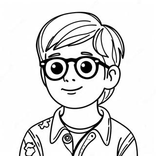 Cool Lol Boy With Sunglasses Coloring Page 60094-48223