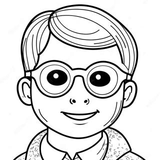 Cool Lol Boy With Sunglasses Coloring Page 60094-48224