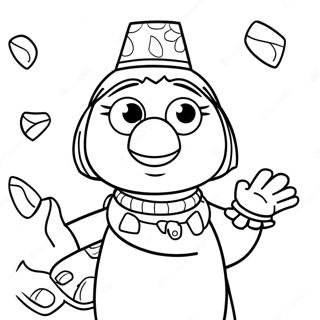 Rosita Sesame Street Coloring Pages