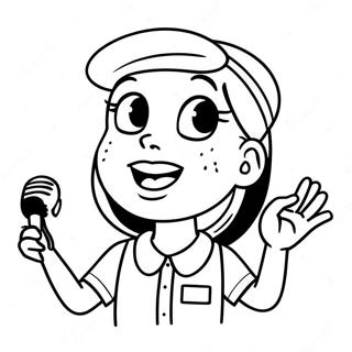 Rosita Singing Cheerfully Coloring Page 60104-48217