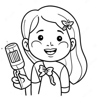 Rosita Singing Cheerfully Coloring Page 60104-48218