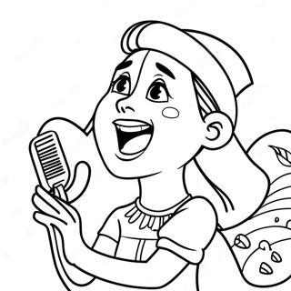 Rosita Singing Cheerfully Coloring Page 60104-48219