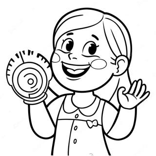 Rosita Singing Cheerfully Coloring Page 60104-48220