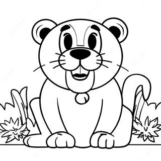 Happy Penn State Nittany Lion Coloring Page 60114-48229