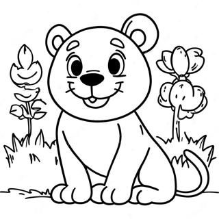 Happy Penn State Nittany Lion Coloring Page 60114-48232