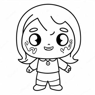 Chibi Horror Character Coloring Page 60123-48235