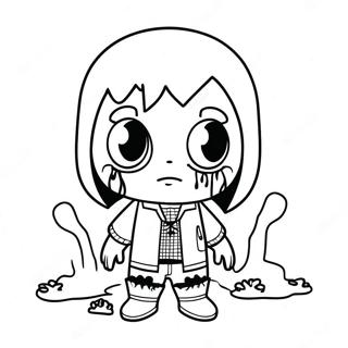 Chibi Horror Character Coloring Page 60123-48236