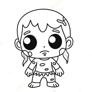 Cute Chibi Zombie Coloring Page 60124-48239