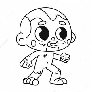 Cute Chibi Zombie Coloring Page 60124-48240