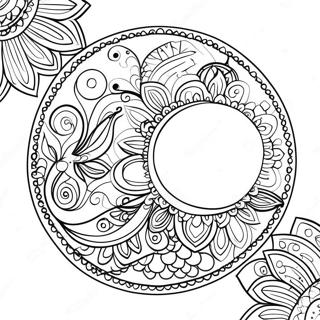 Moon Boho Coloring Pages