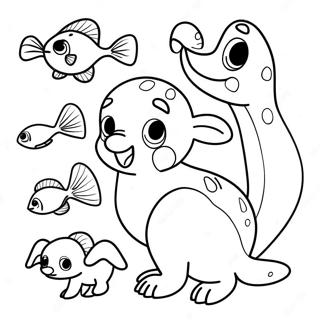 Playful Burgess Animals Coloring Page 60174-48277