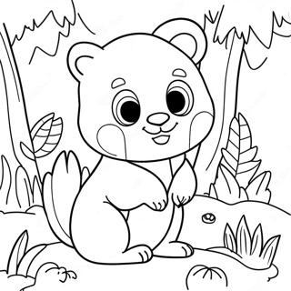 Playful Burgess Animals Coloring Page 60174-48279