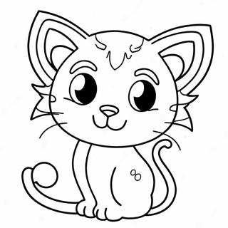 Cartoon Cat Siren Head Coloring Pages