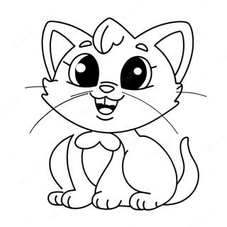 Siren Head Cartoon Cat Coloring Page 60183-48283