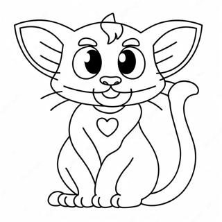 Siren Head Cartoon Cat Coloring Page 60183-48284