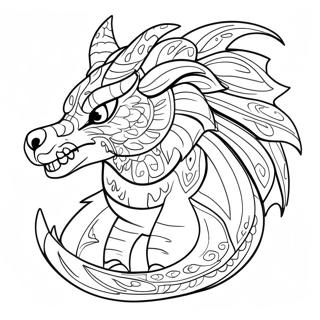 Wolf Dragon Coloring Pages