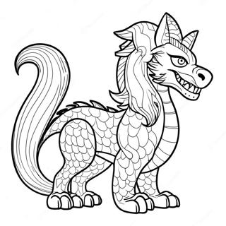 Wolf Dragon Coloring Page 60203-48298