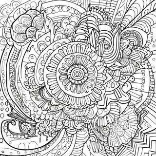 Trippy Illusion Mandala Coloring Page 60223-48310