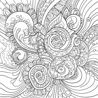 Psychedelic Swirl Patterns Coloring Page 60224-48321