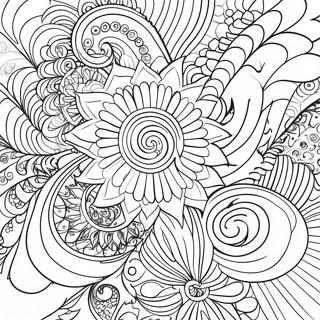 Psychedelic Swirl Patterns Coloring Page 60224-48324