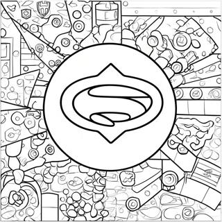 Lego Justice League Logo Coloring Page 60233-48319